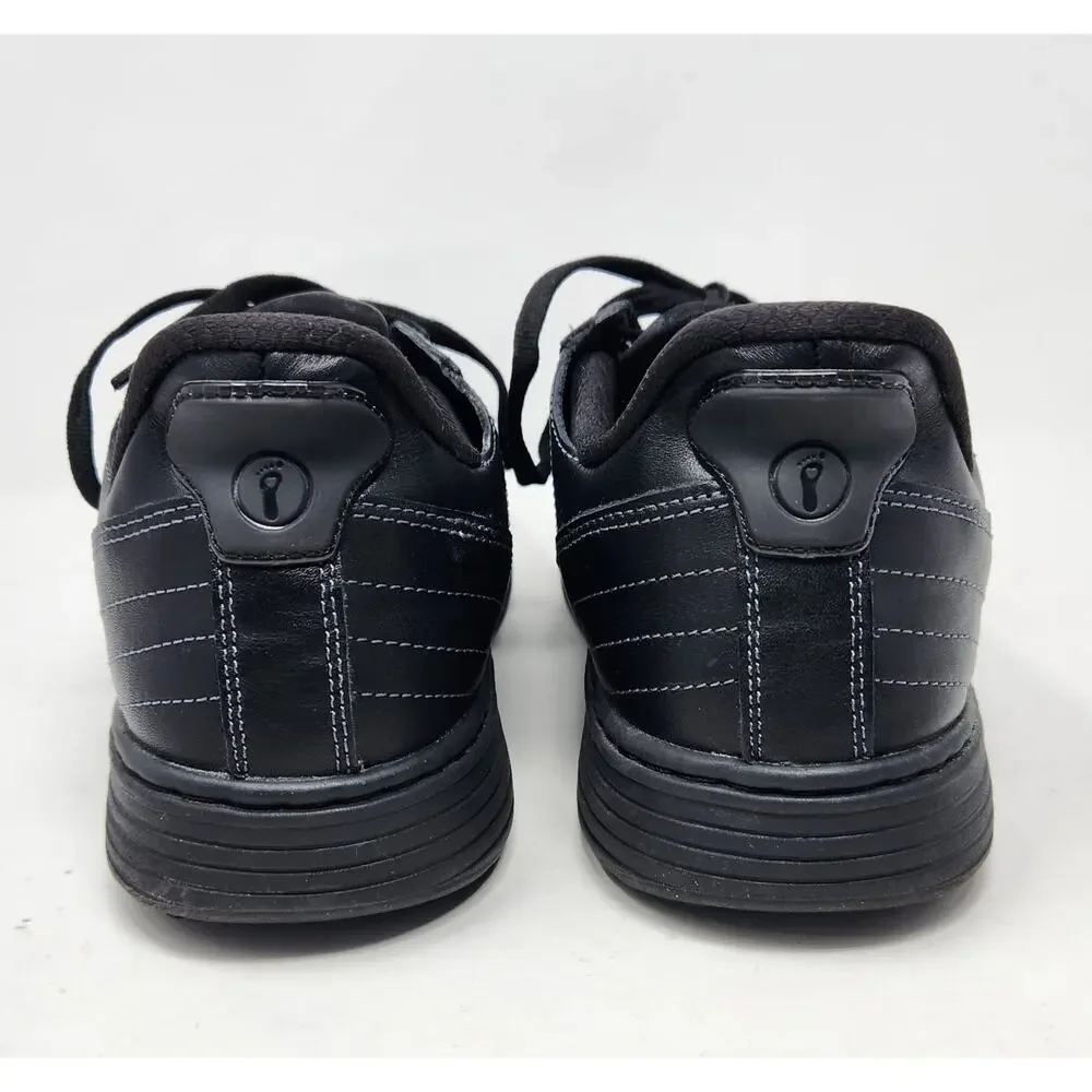 Orthofeet Pierre Walking Shoes Sz 12 Medium Black 20218 Hands Free Slip Comfort